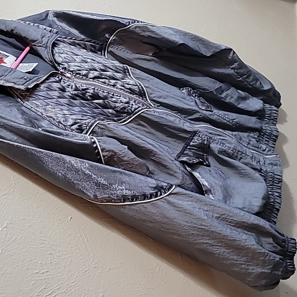 90s Active Frontier Windbreaker Jacket Silver/metallic Color Women's Med… - Picture 2 of 15